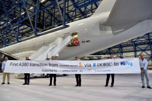 First A-380 delivery
